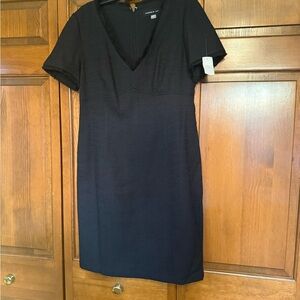 Elegant Black V-Neck Dress